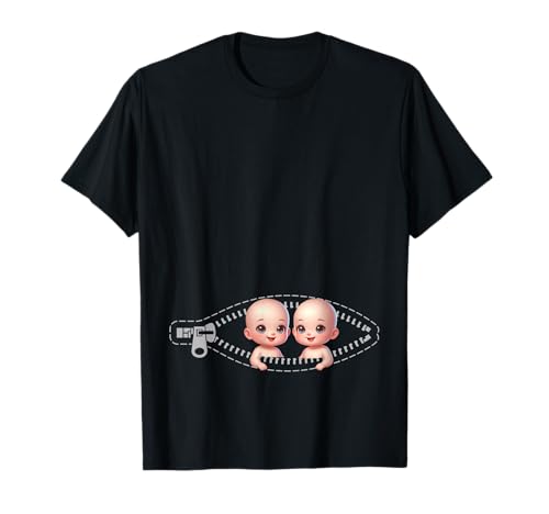Zwillingsmutter Mama Muttertag Zwillinge Sohn Tochter T-Shirt von Stolze Mama Liebevolle Zwillingsmama Mutter Mommy