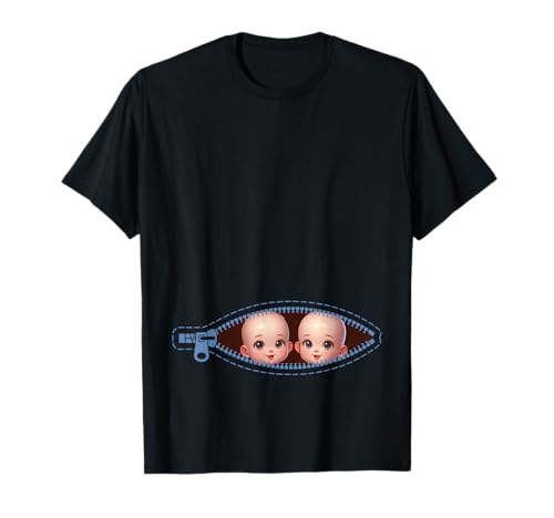 Zwillingsmutter Mama Muttertag Zwillinge Sohn Tochter T-Shirt von Stolze Mama Liebevolle Zwillingsmama Mutter Mommy