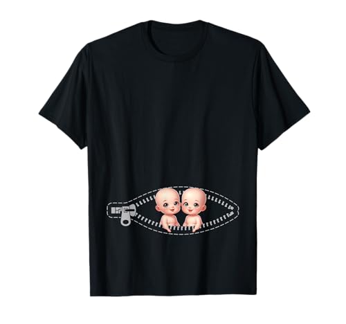 Zwillingsmutter Mama Muttertag Zwillinge Sohn Tochter T-Shirt von Stolze Mama Liebevolle Zwillingsmama Mutter Mommy