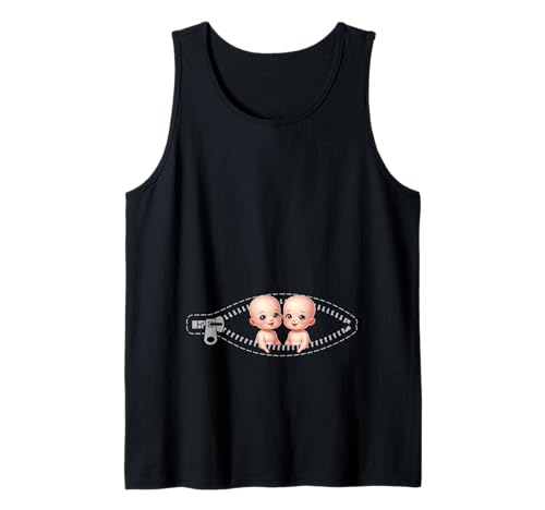 Zwillingsmutter Mama Muttertag Zwillinge Sohn Tochter Tank Top Zwillingsmutter Mama Muttertag Zwillinge Sohn Tochter Tank Top von Stolze Mama Liebevolle Zwillingsmama Mutter Mommy