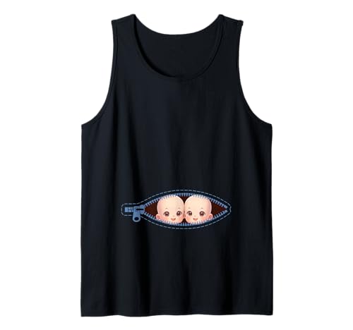 Zwillingsmutter Mama Muttertag Zwillinge Sohn Tochter Tank Top Zwillingsmutter Mama Muttertag Zwillinge Sohn Tochter Tank Top von Stolze Mama Liebevolle Zwillingsmama Mutter Mommy