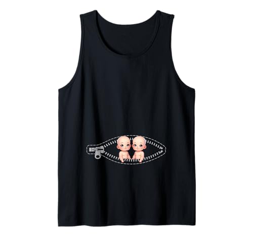 Zwillingsmutter Mama Muttertag Zwillinge Sohn Tochter Tank Top Zwillingsmutter Mama Muttertag Zwillinge Sohn Tochter Tank Top von Stolze Mama Liebevolle Zwillingsmama Mutter Mommy