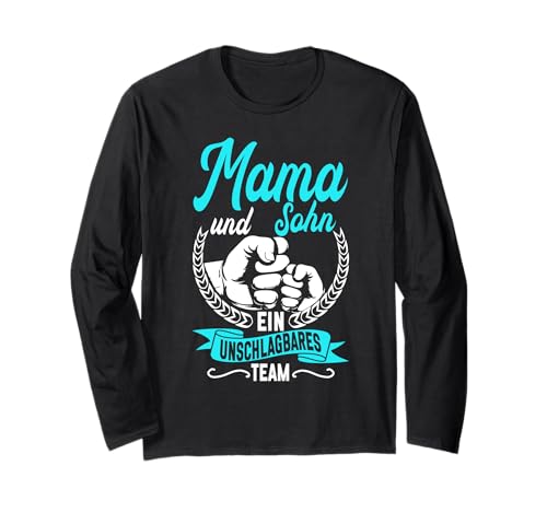 Mama Und Sohn Ein Unschlagbares Team Muttertag Partnerlook Langarmshirt von Stolze Mama Liebevoller Sohn Mama Mommy Mutter