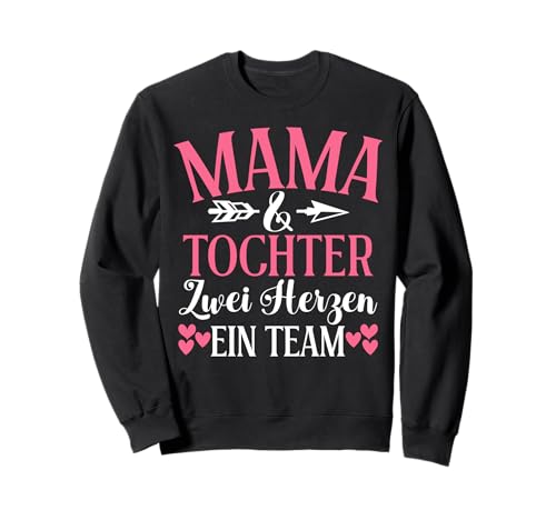 Mama & Tochter Zwei Herzen Ein Team Partnerlook Muttertag Sweatshirt von Stolze Mama Tochter Mami Muttertag Partnerlook