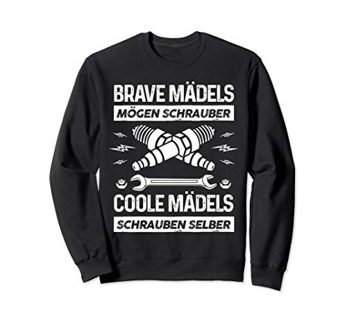 Kfz Mechanikerin Design: Coole Mädchen Schrauben Selber Sweatshirt von Stolze Mechaniker T-Shirts und Geschenkideen