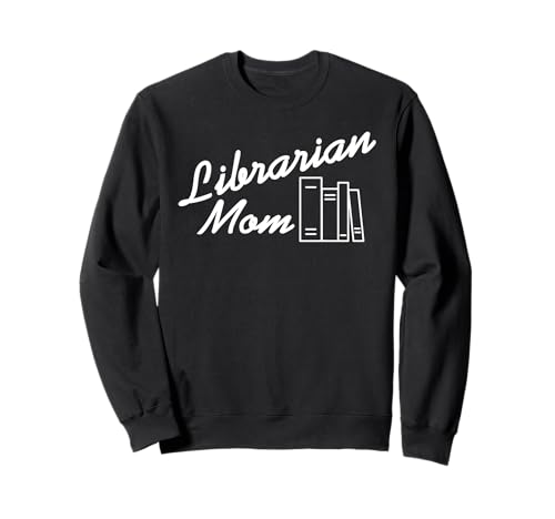 Bibliothekarin Mama Minimalistisch Bücherfreude Sweatshirt von Stolze Mütter Leser Lehrerinnen Bücherfans