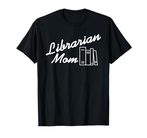 Bibliothekarin Mama Minimalistisch Bücherfreude T-Shirt von Stolze Mütter Leser Lehrerinnen Bücherfans