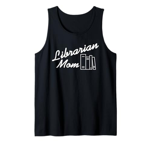 Bibliothekarin Mama Minimalistisch Bücherfreude Tank Top von Stolze Mütter Leser Lehrerinnen Bücherfans