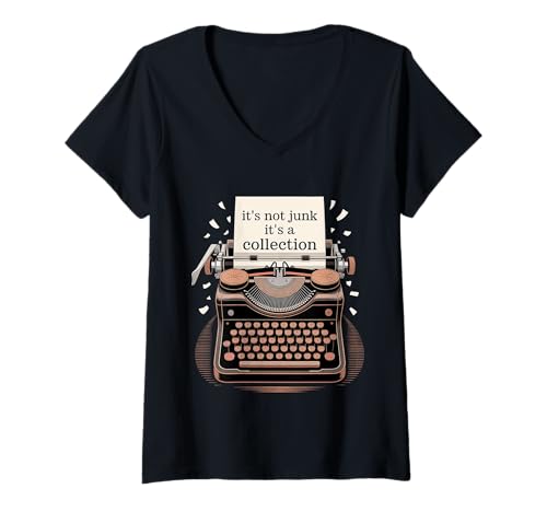 Damen It's Not Junk It's A Collection - T-Shirt mit V-Ausschnitt von Stolze Sammlerverteidigung