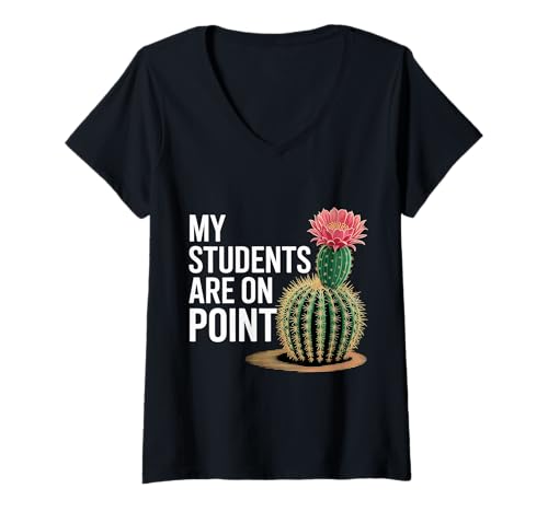 Damen My Students Are On Point Anerkennung des Lehrers - T-Shirt mit V-Ausschnitt Damen My Students Are On Point Anerkennung des Lehrers - T-Shirt mit V-Ausschnitt von Stolze und motivierende Pädagogin