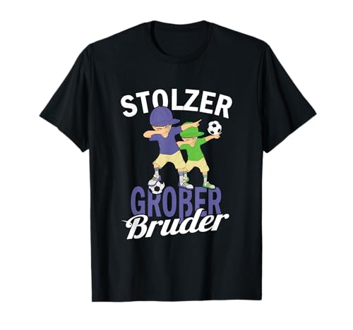Kinder Ich bin ein Großer und Stolzer Bruder Fußball T-Shirt Kinder Ich bin ein Großer und Stolzer Bruder Fußball T-Shirt von Stolzer Bruder Nachwuchs Einzelkind Shirt