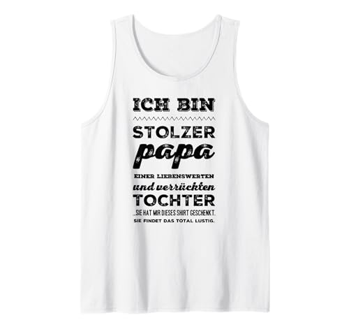 Herren Stolzer Papa | Papa & Tochter Tank Top von Stolzer Papa Tochter und Familie