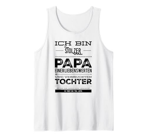 Herren Stolzer Papa | Papa & Tochter Tank Top von Stolzer Papa Tochter und Familie
