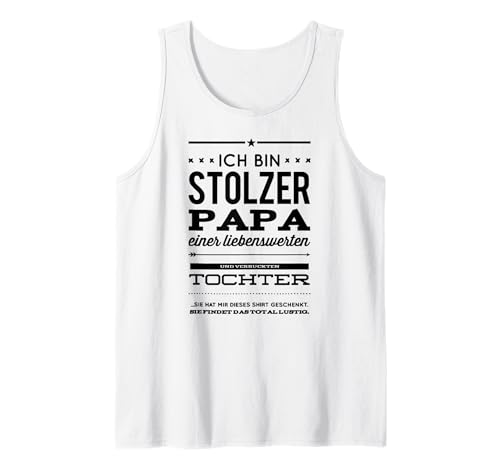 Herren Stolzer Papa | Papa & Tochter Tank Top von Stolzer Papa Tochter und Familie