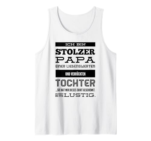 Herren Stolzer Papa | Papa & Tochter Tank Top von Stolzer Papa Tochter und Familie