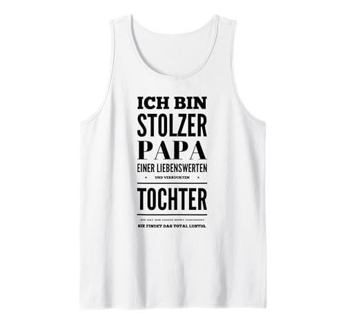 Herren Stolzer Papa | Papa & Tochter Tank Top von Stolzer Papa Tochter und Familie