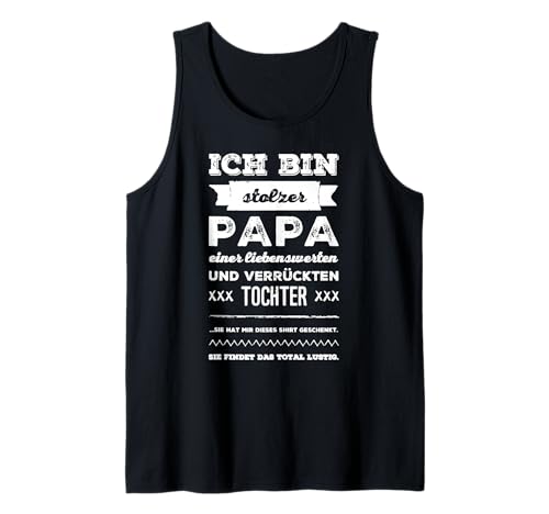 Herren Stolzer Papa | Papa & Tochter Tank Top von Stolzer Papa Tochter und Familie
