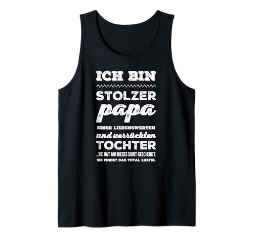 Herren Stolzer Papa | Papa & Tochter Tank Top von Stolzer Papa Tochter und Familie