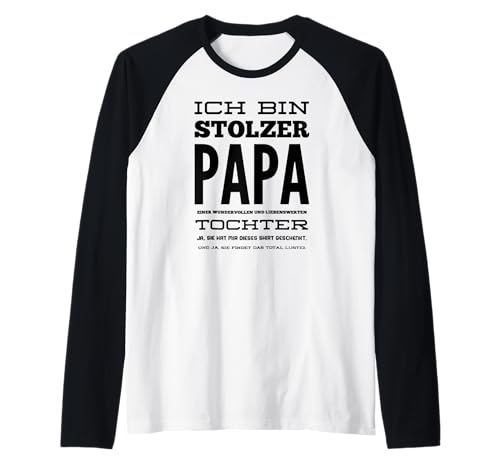 Herren Stolzer Papa Wundervolle Tochter Raglan Herren Stolzer Papa Wundervolle Tochter Raglan von Stolzer Papa Tochter