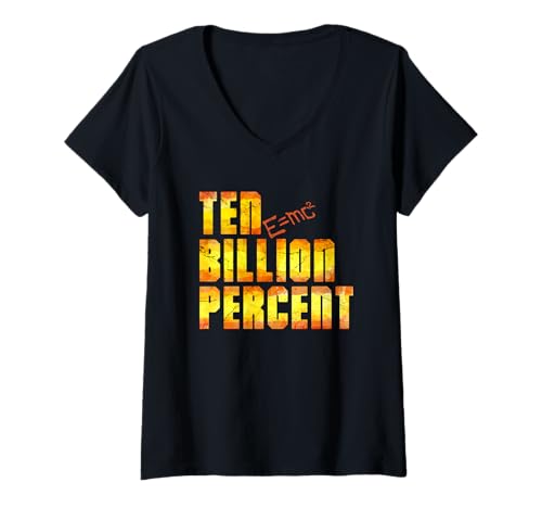 Damen Zehn Milliarden Prozent Wissenschaftler T-Shirt mit V-Ausschnitt Damen Zehn Milliarden Prozent Wissenschaftler T-Shirt mit V-Ausschnitt von Stone Age Science