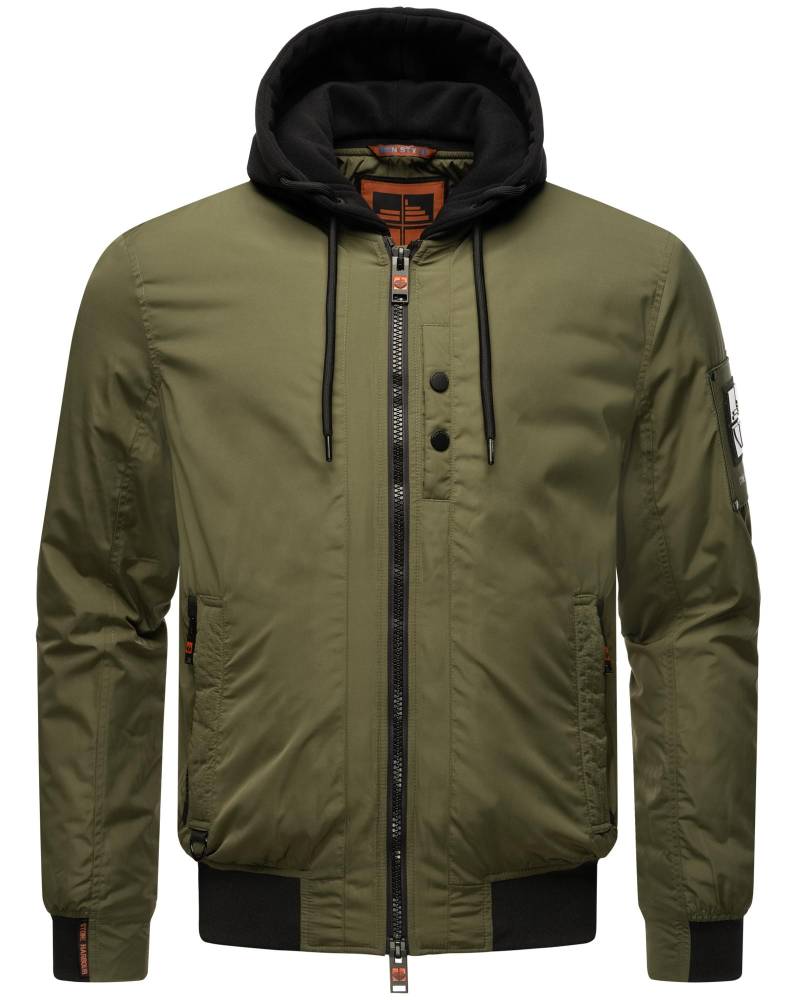 Stone Harbour Bomberjacke "Hoobo" mit Kapuze Stylische Herren Fliegerjacke mit abnehmbarer Innenjacke von Stone Harbour