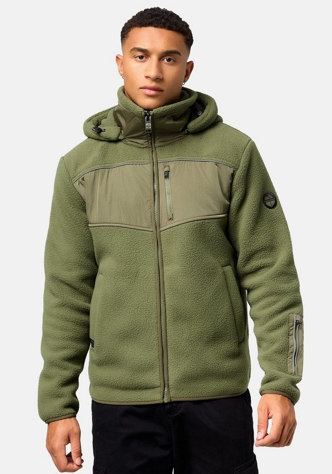 Stone Harbour Fleecejacke Illian Sportliche Herren Fleece-Outdoorjacke mit Kapuze von Stone Harbour