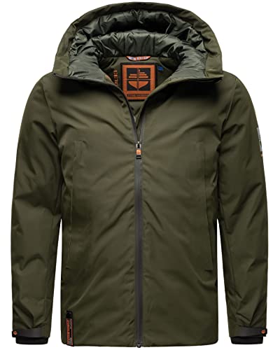 STONE HARBOUR Herren wasserdichte Winterjacke Parka Jacke B732 [B732 - Olive - Größe L - Gr. L] von STONE HARBOUR