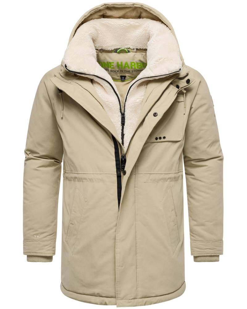Stone Harbour Kurzmantel "Navroos XX" Kurzer Herren Wintermantel mit abnehmbarem Kragen von Stone Harbour