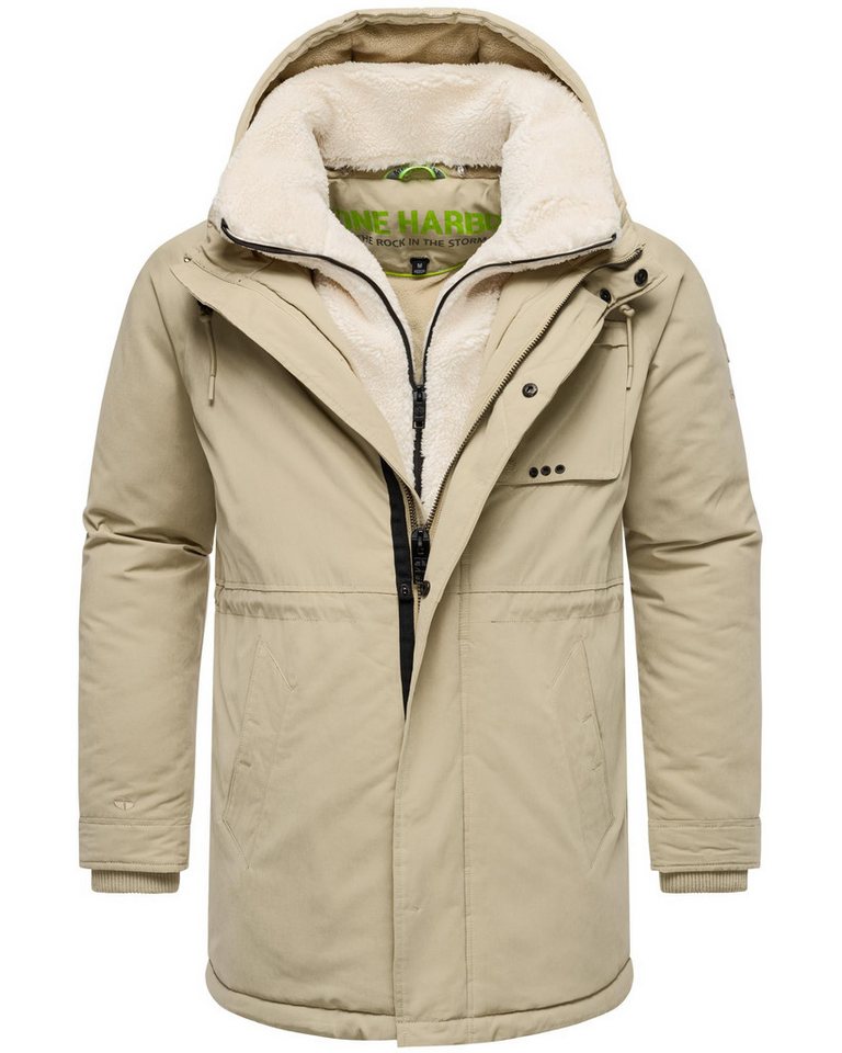 Stone Harbour Kurzmantel Navroos XX Kurzer Herren Wintermantel mit abnehmbarem Kragen von Stone Harbour