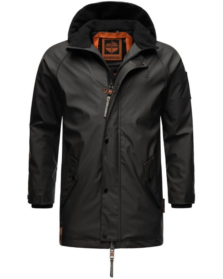 Stone Harbour Regenjacke Rihaa Gummierter Regenparka mit Fleece-Innenfutter von Stone Harbour