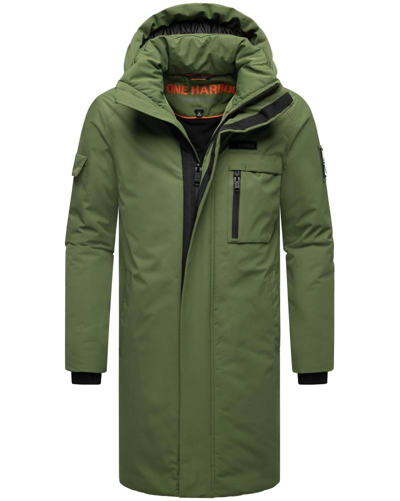 Stone Harbour Regenmantel "Xandroo XX" Langer Herren Wintermantel mit Kapuze von Stone Harbour
