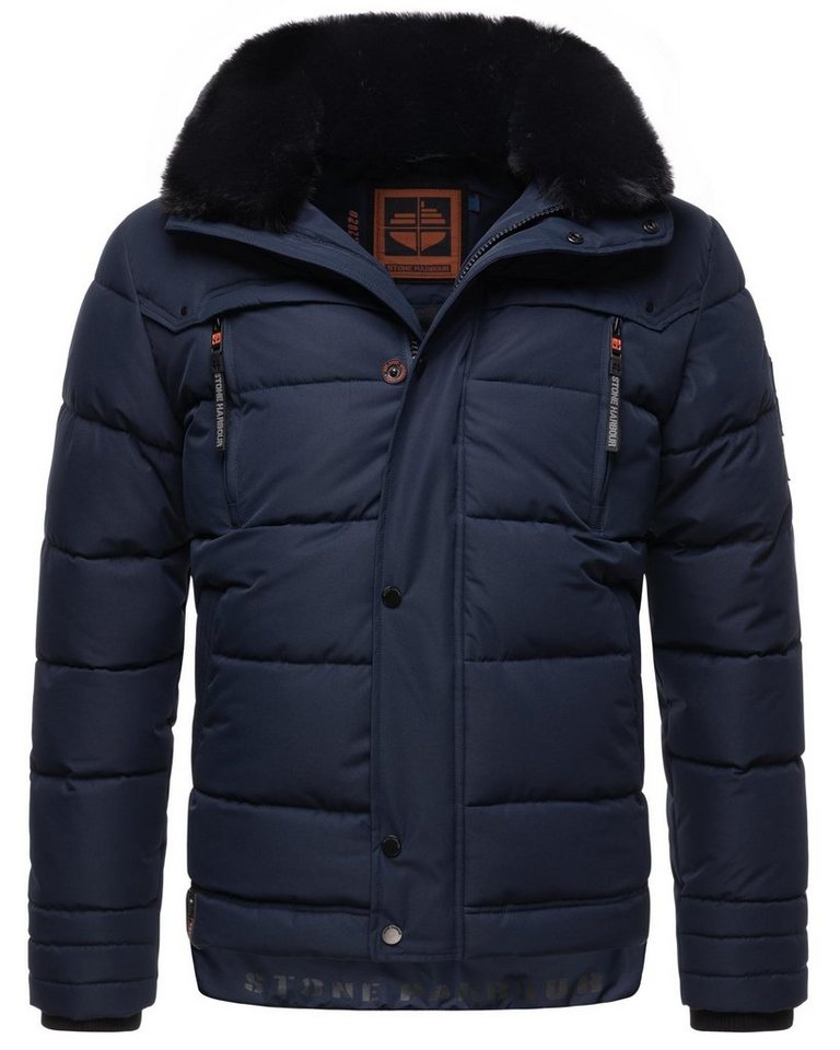 Stone Harbour Steppjacke Witas gesteppte Herren Winterjacke mit abnehmbarer Kapuze von Stone Harbour
