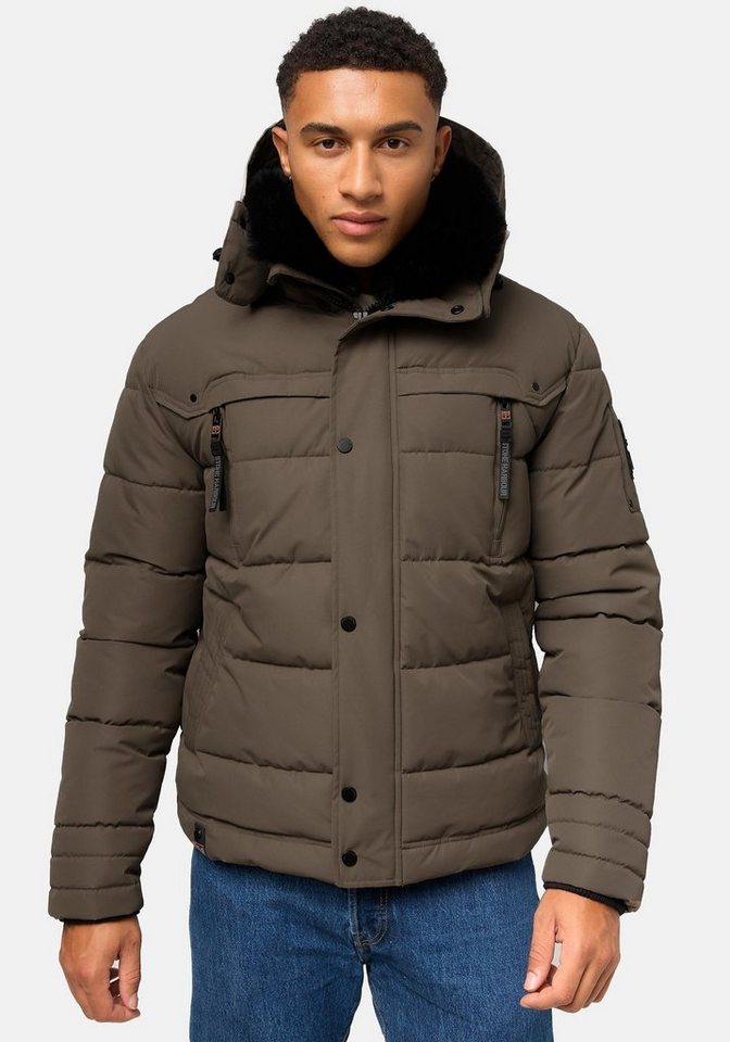 Stone Harbour Steppjacke Witas gesteppte Herren Winterjacke mit abnehmbarer Kapuze von Stone Harbour