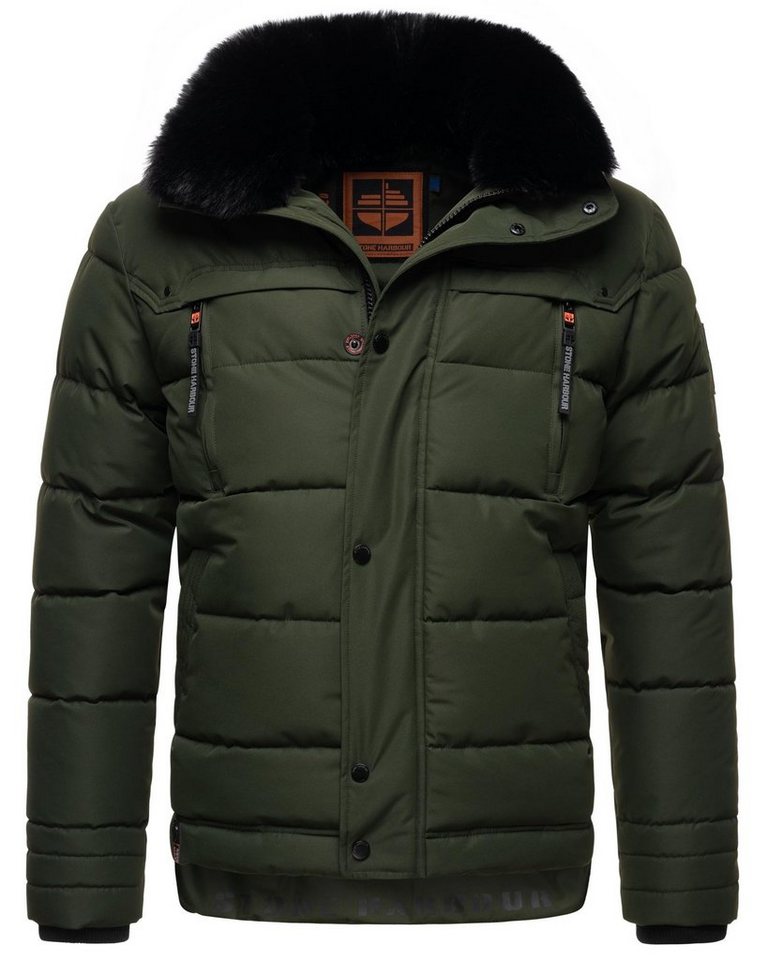 Stone Harbour Steppjacke Witas gesteppte Herren Winterjacke mit abnehmbarer Kapuze von Stone Harbour