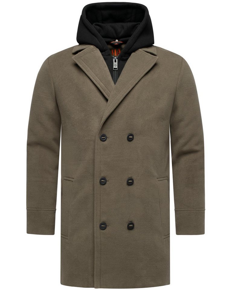 Stone Harbour Trenchcoat Darioon XX Mantel in Woll-Optik mit herausnehmbaren Inlayer von Stone Harbour