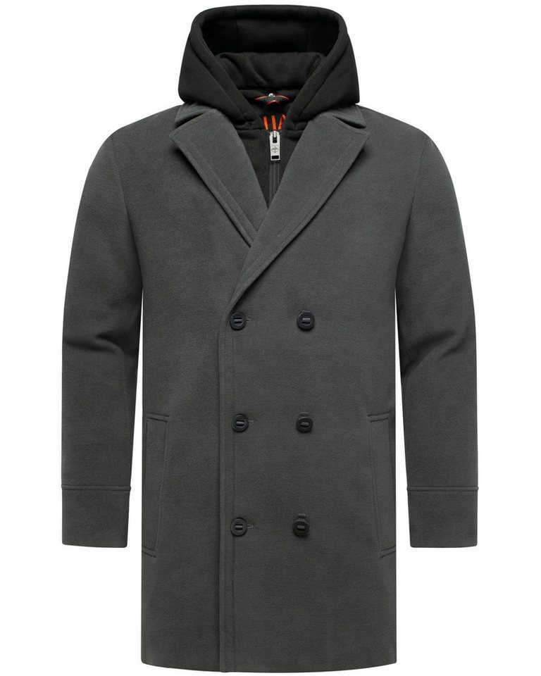 Stone Harbour Trenchcoat Darioon XX Mantel in Woll-Optik mit herausnehmbaren Inlayer von Stone Harbour