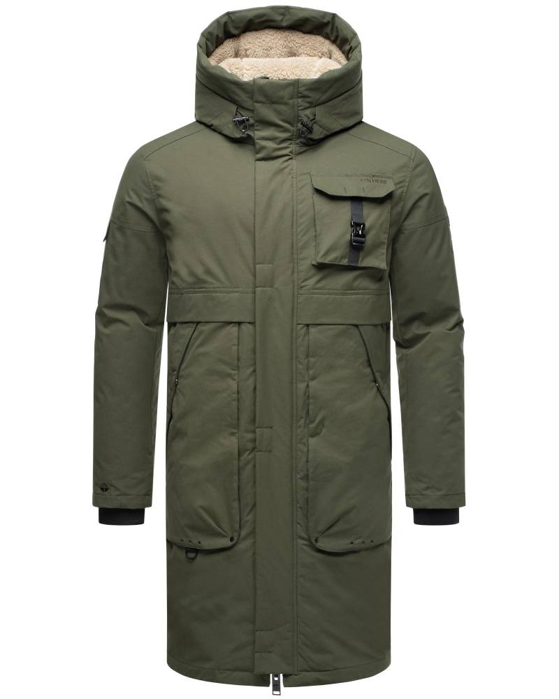 Stone Harbour Wintermantel "Cyriaan XX" Langer Herren Winterparka mit großen Eingrifftaschen von Stone Harbour