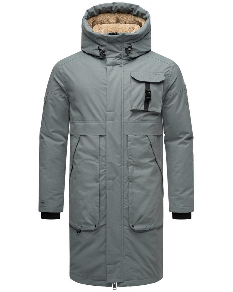 Stone Harbour Wintermantel Cyriaan XX Langer Herren Winterparka mit großen Eingrifftaschen von Stone Harbour