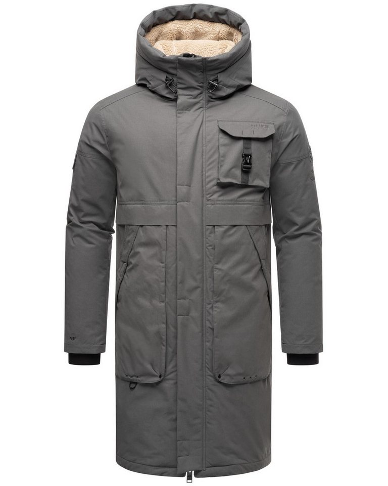 Stone Harbour Wintermantel Cyriaan XX Langer Herren Winterparka mit großen Eingrifftaschen von Stone Harbour