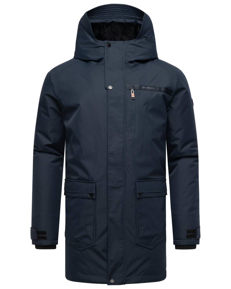 Stone Harbour Wintermantel "Netaan XX" Herren Kurzmantel mit kuscheliger Kapuze von Stone Harbour