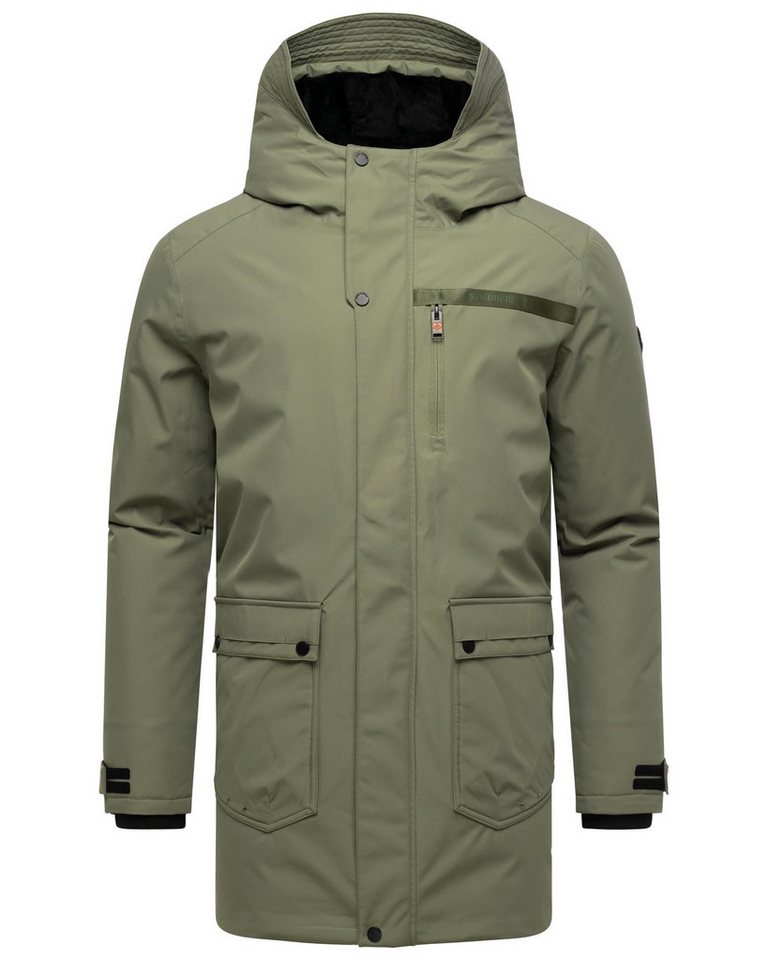 Stone Harbour Wintermantel Netaan XX Herren Kurzmantel mit kuscheliger Kapuze von Stone Harbour