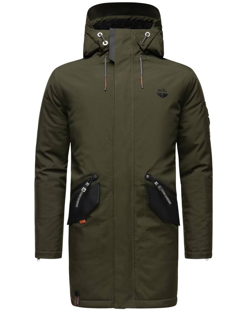 Stone Harbour Wintermantel "Ragaan" modischer Herren Winterparka mit Teddyfell Futter von Stone Harbour