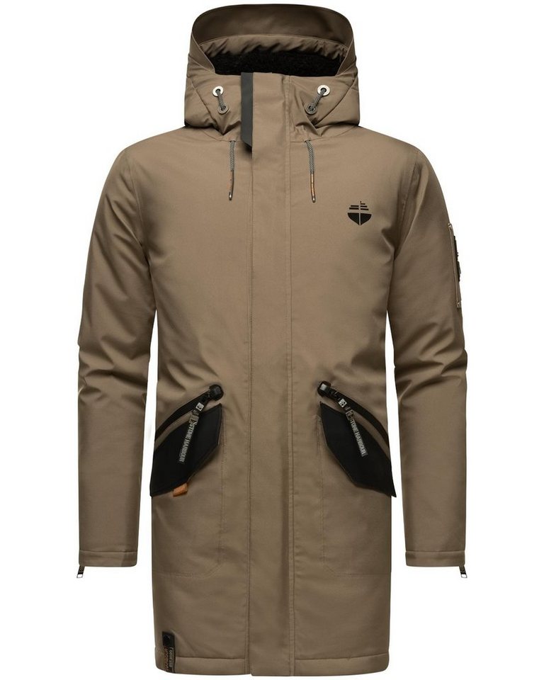 Stone Harbour Wintermantel Ragaan modischer Herren Winterparka mit Teddyfell Futter von Stone Harbour