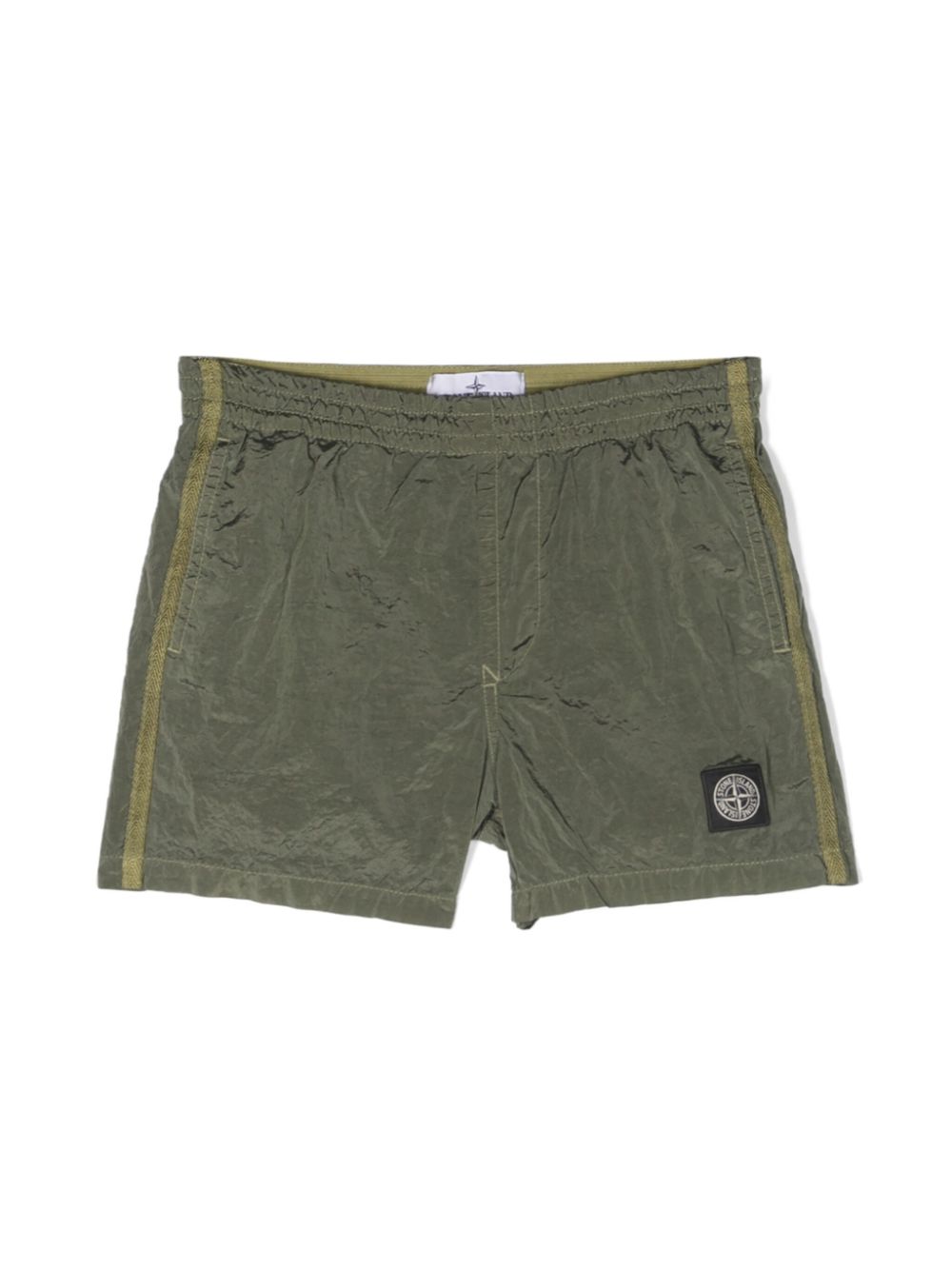 Stone Island Junior Badeshorts mit Kompass-Patch - Grün von Stone Island Junior