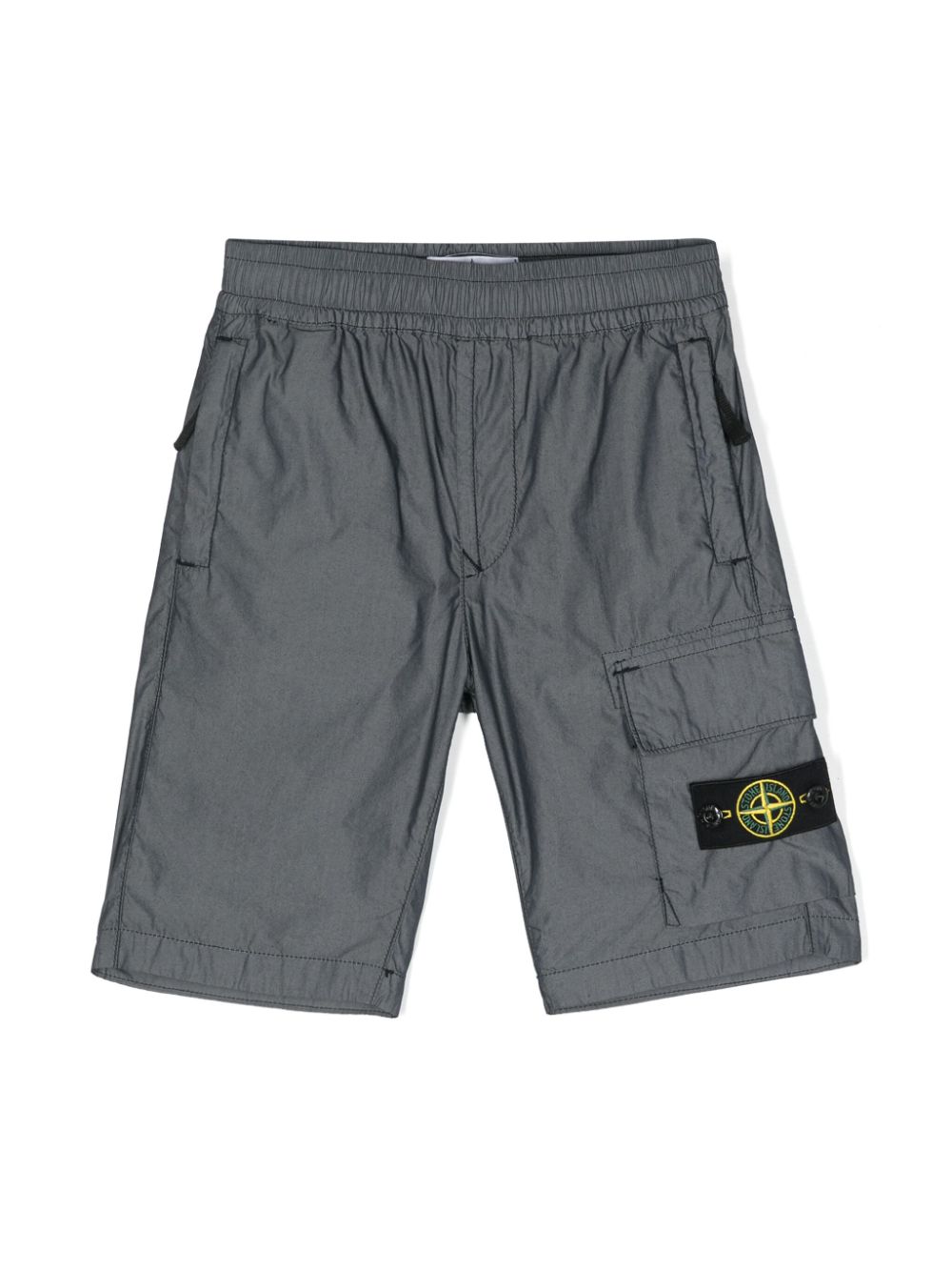 Stone Island Junior Compass Cargo-Shorts - Grau von Stone Island Junior