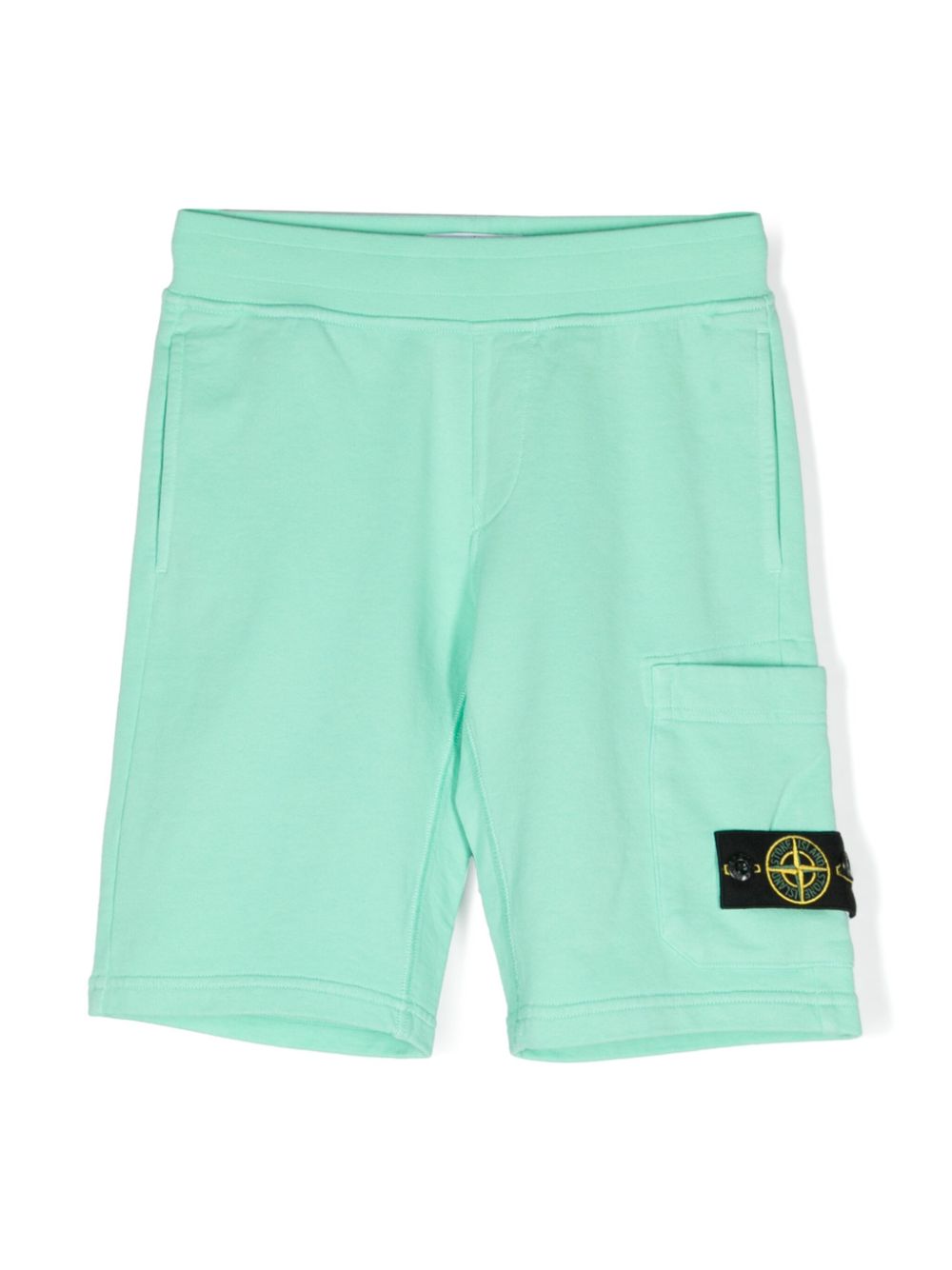 Stone Island Junior Shorts mit Kompass-Applikation - Grün von Stone Island Junior