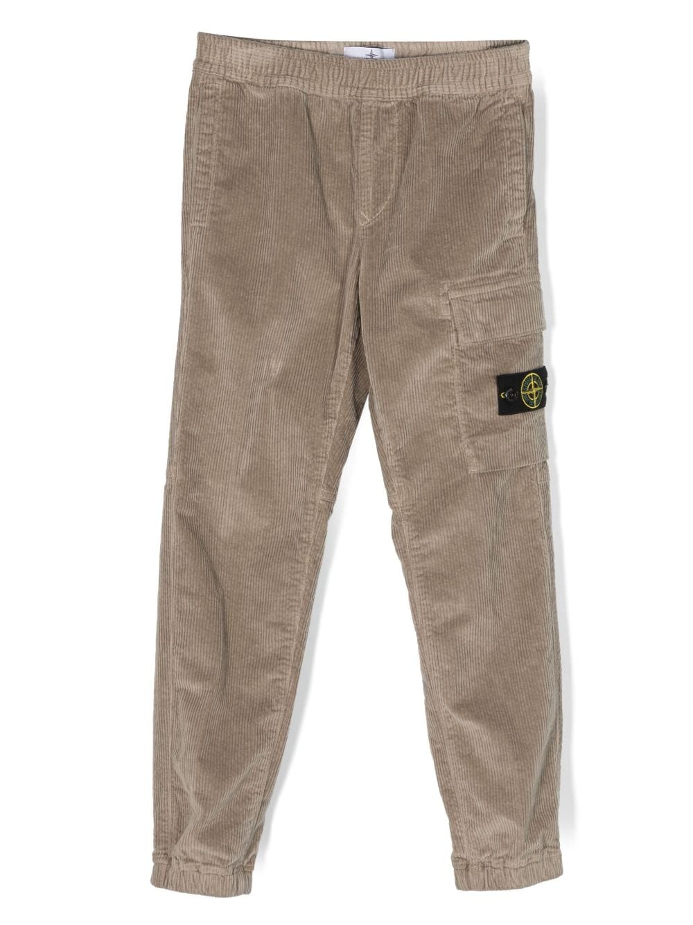 Stone Island Junior Cordhose mit Kompass-Patch - Nude von Stone Island Junior