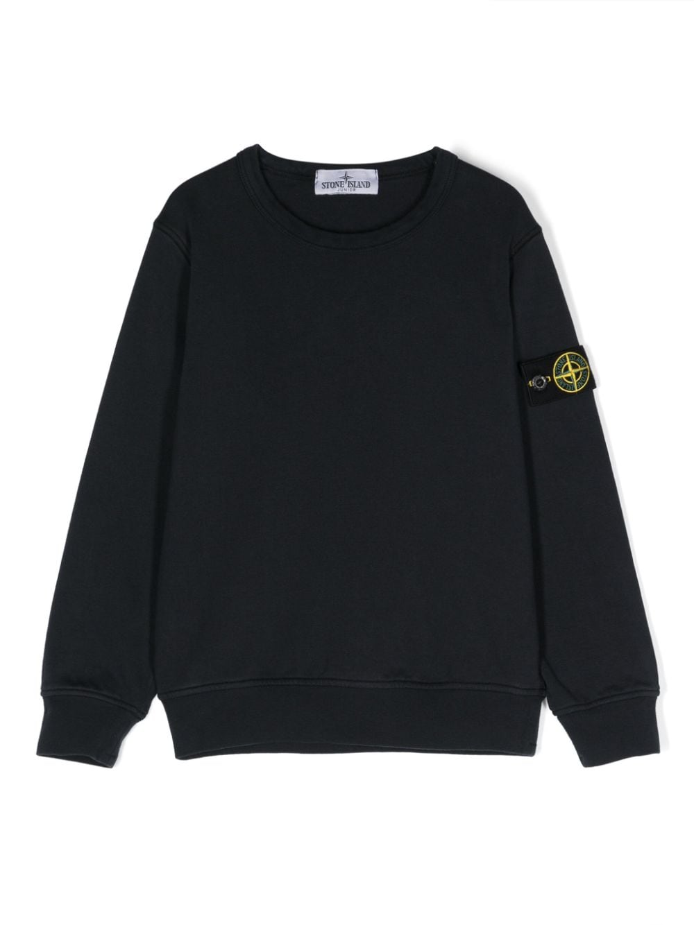 Stone Island Junior Sweatshirt mit Kompass-Patch - Blau von Stone Island Junior