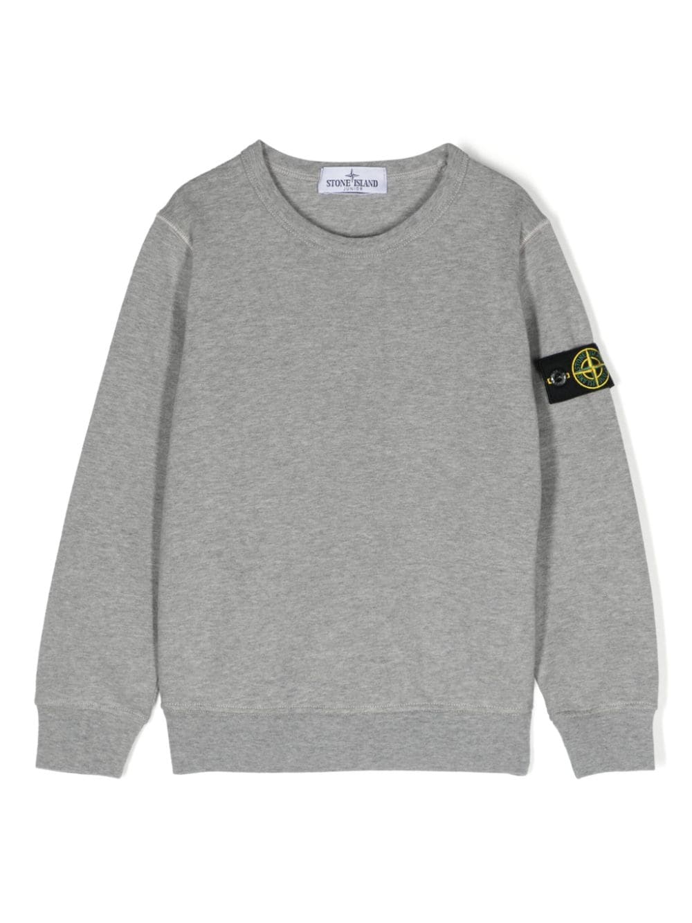 Stone Island Junior Sweatshirt mit Kompass-Patch - Grau von Stone Island Junior