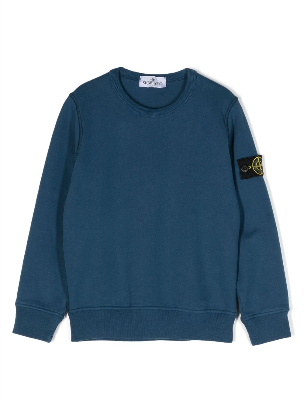 Stone Island Junior Sweatshirt mit Kompass-Patch - Blau von Stone Island Junior